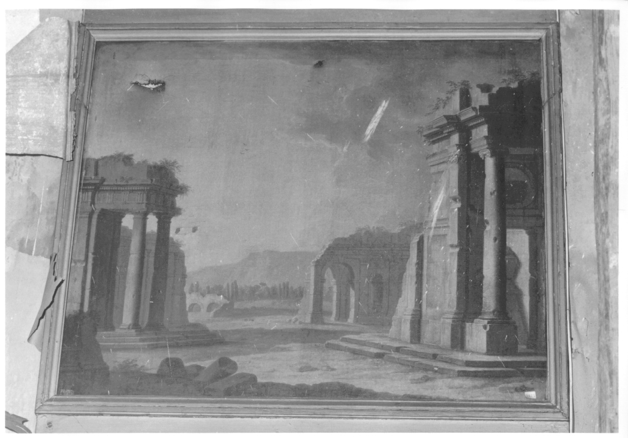 rovine architettoniche (sovrapporta, ciclo) di Gambone Giovanni Domenico (ultimo quarto sec. XVIII)