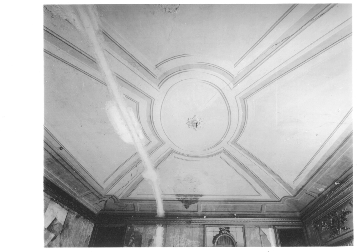 motivi decorativi geometrici e vegetali (dipinto, opera isolata) - ambito piemontese (fine/inizio secc. XVIII/ XIX)