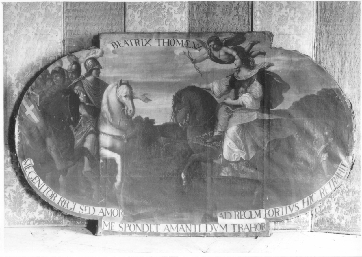 impresa gentilizia di Beatrice di Savoia (dipinto, ciclo) - ambito luganese (terzo quarto sec. XVII)