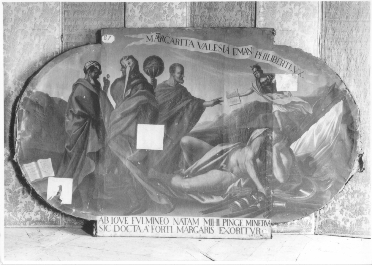 impresa gentilizia di Margherita di Valois (dipinto, ciclo) - ambito luganese (terzo quarto sec. XVII)