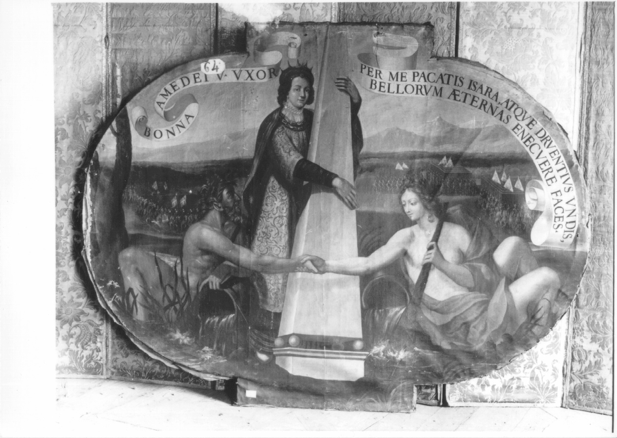 impresa gentilizia di Bona di Savoia (dipinto, ciclo) - ambito luganese (terzo quarto sec. XVII)