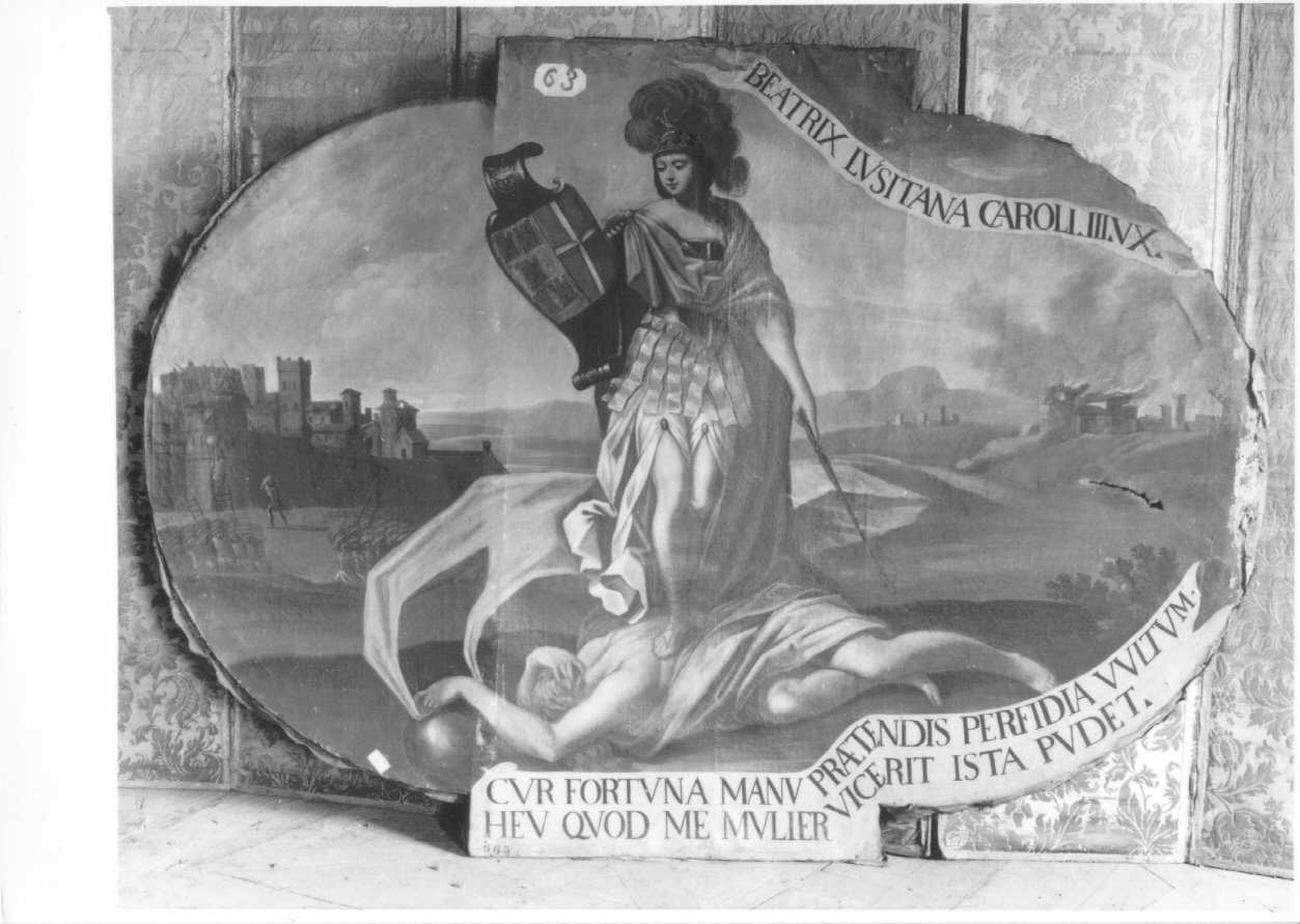 impresa gentilizia di Beatrice di Lusitania (dipinto, ciclo) - ambito luganese (terzo quarto sec. XVII)