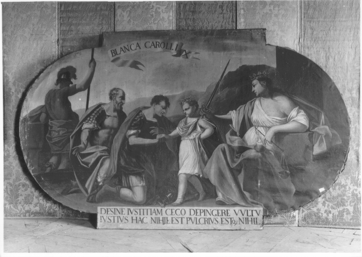 impresa gentilizia di Bianca di Savoia (dipinto, ciclo) - ambito luganese (terzo quarto sec. XVII)