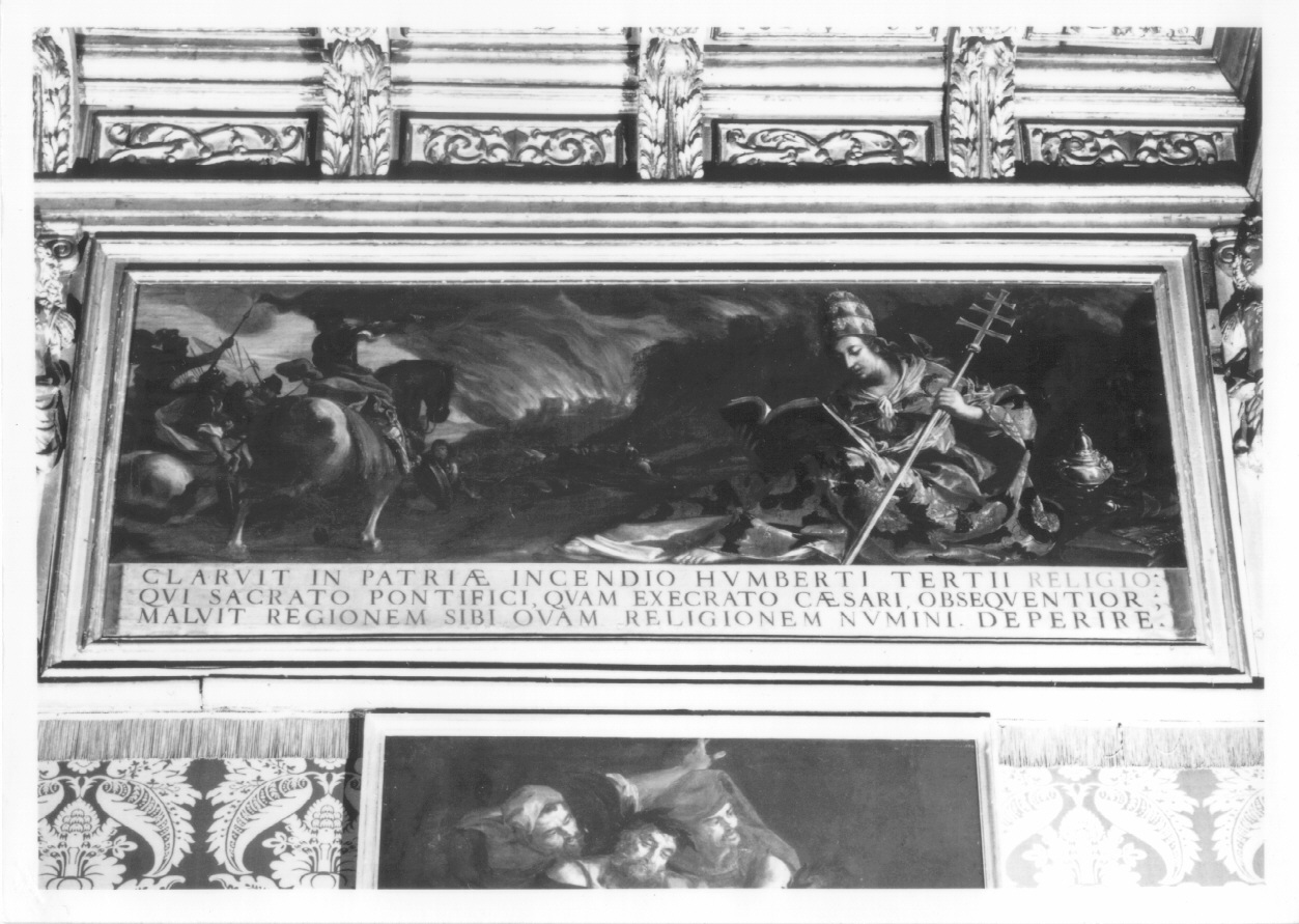 allegoria della religiosità di Umberto III di Savoia (dipinto, opera isolata) - ambito piemontese (terzo quarto sec. XVII)