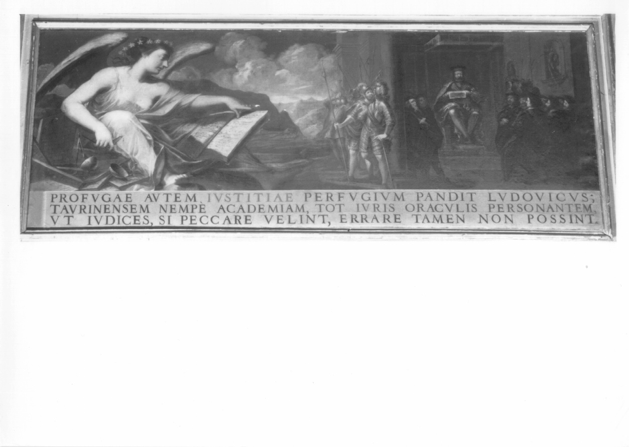 allegoria della giustizia di Ludovico di Savoia-Acaia (dipinto, opera isolata) - ambito piemontese (terzo quarto sec. XVII)