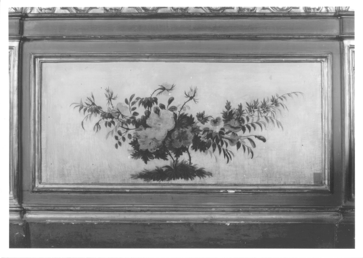 fiori (zoccolo, elemento d'insieme) - ambito piemontese (seconda metà sec. XIX)