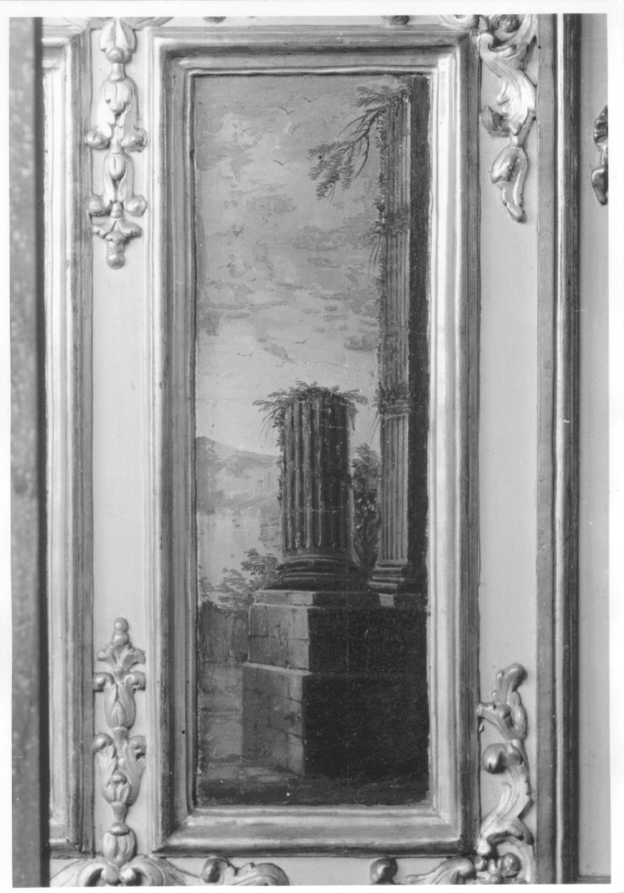 rovine architettoniche (dipinto, elemento d'insieme) di Gambone Giovanni Domenico, Bianchi Carlo Felice (secondo quarto sec. XVIII)