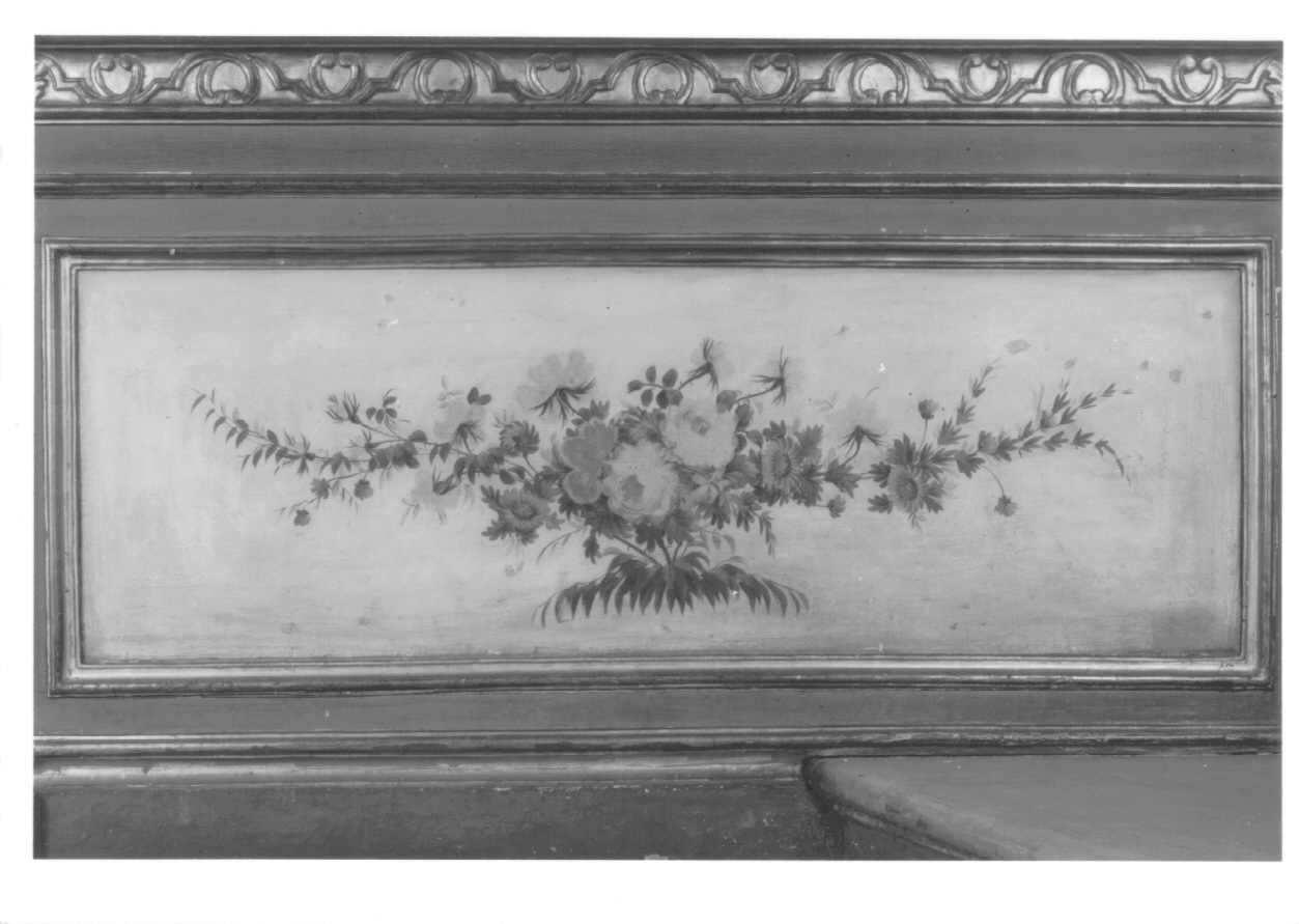 fiori (zoccolo, elemento d'insieme) - ambito piemontese (sec. XIX)