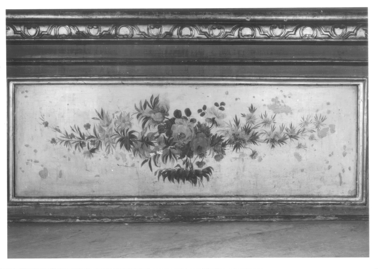 fiori (zoccolo, elemento d'insieme) - ambito piemontese (sec. XIX)