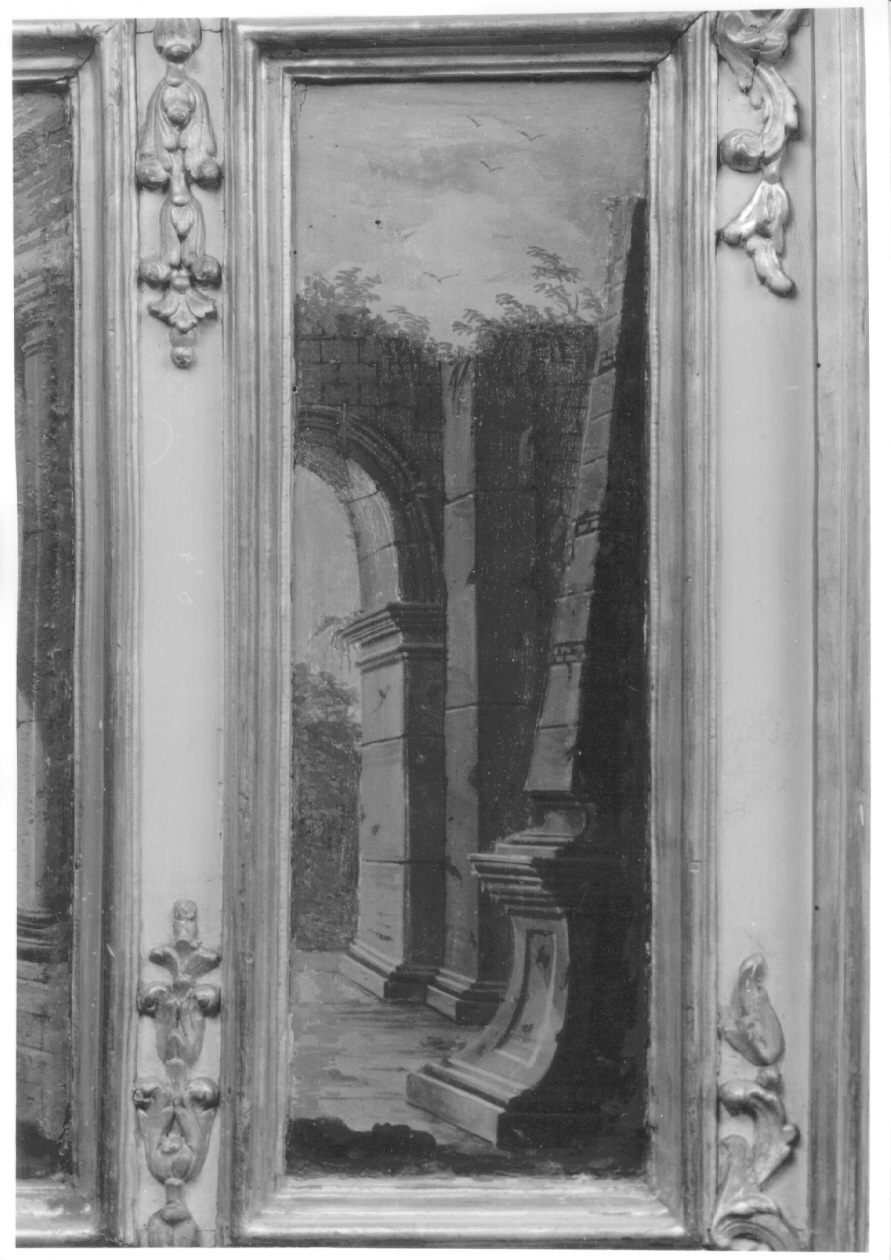 rovine architettoniche (dipinto, elemento d'insieme) di Gambone Giovanni Domenico, Bianchi Carlo Felice (secondo quarto sec. XVIII)
