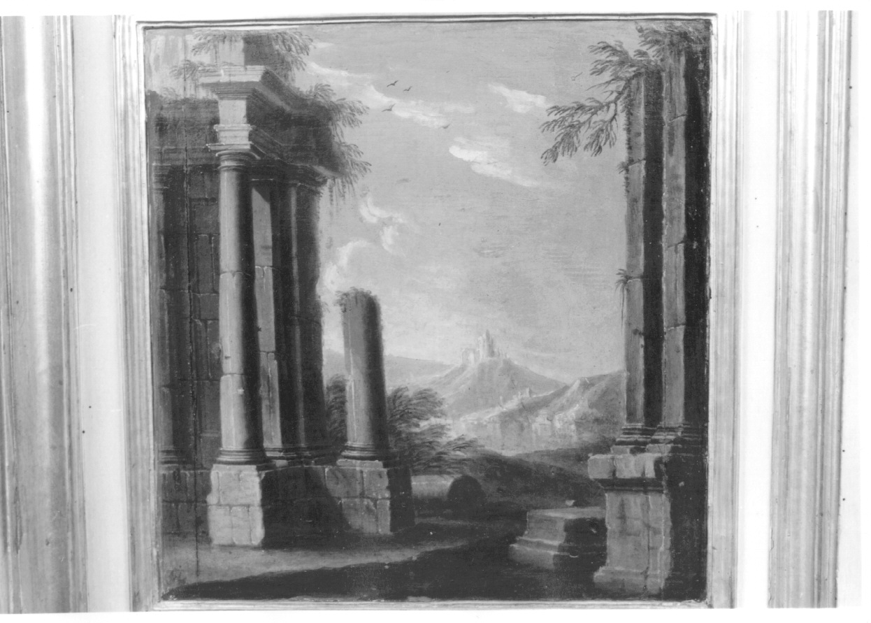 rovine architettoniche (dipinto, elemento d'insieme) di Gambone Giovanni Domenico (secondo quarto sec. XVIII)