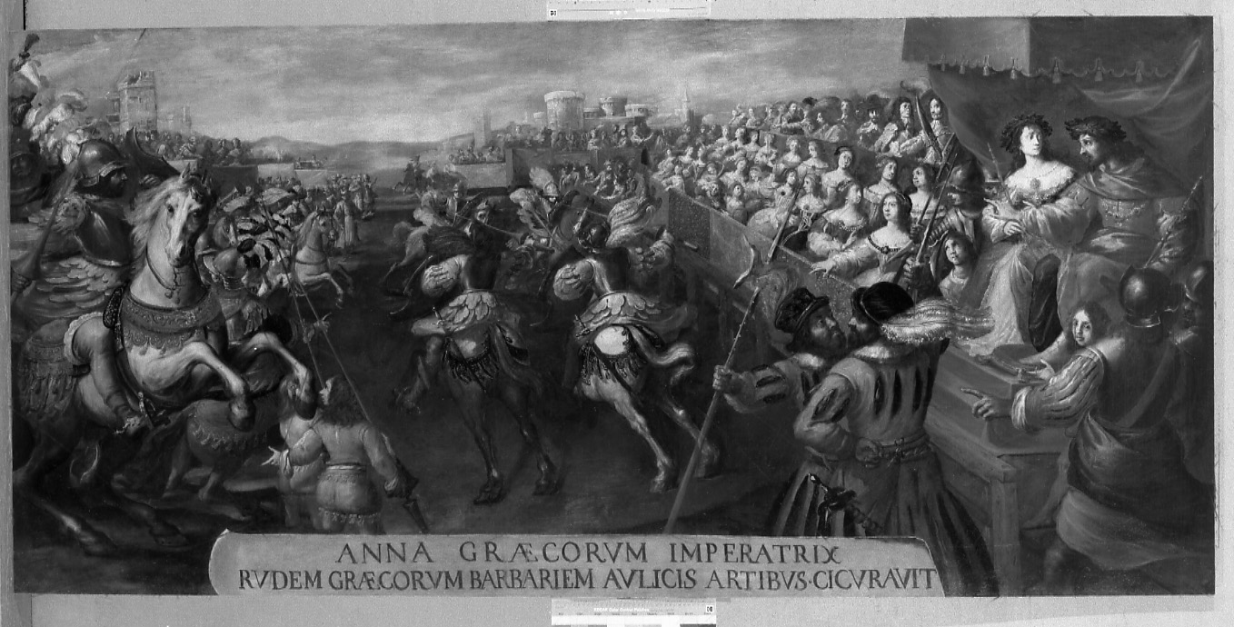 torneo in onore di Anna di Grecia (dipinto, opera isolata) di Gherardini Melchiorre detto Ceranino (attribuito) (terzo quarto sec. XVII)