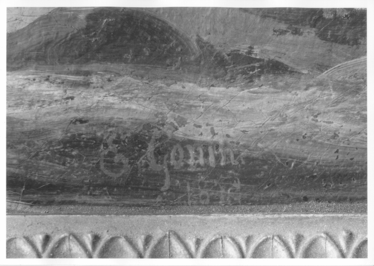 Scesa da Rivadora, paesaggio fluviale (dipinto, opera isolata) di Gonin Enrico (sec. XIX)