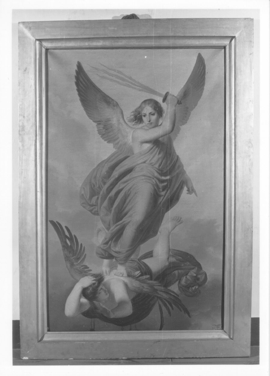 San Michele Arcangelo (dipinto, opera isolata) di Palagi Pelagio (secondo quarto sec. XIX)