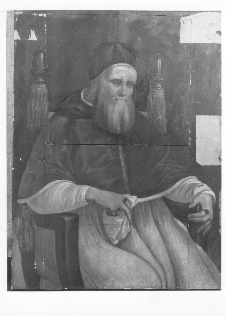 Ritratto di Giulio II, ritratto di papa Giulio II (dipinto, opera isolata) - ambito italiano (sec. XVI)