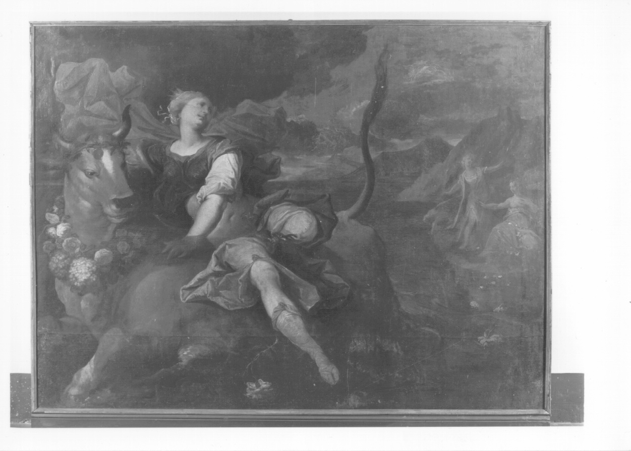 Ratto di Europa, RATTO DI EUROPA v. anche Europa e le sue ancelle giocano con .. (dipinto, opera isolata) di Castello Valerio (attribuito) (sec. XVII)