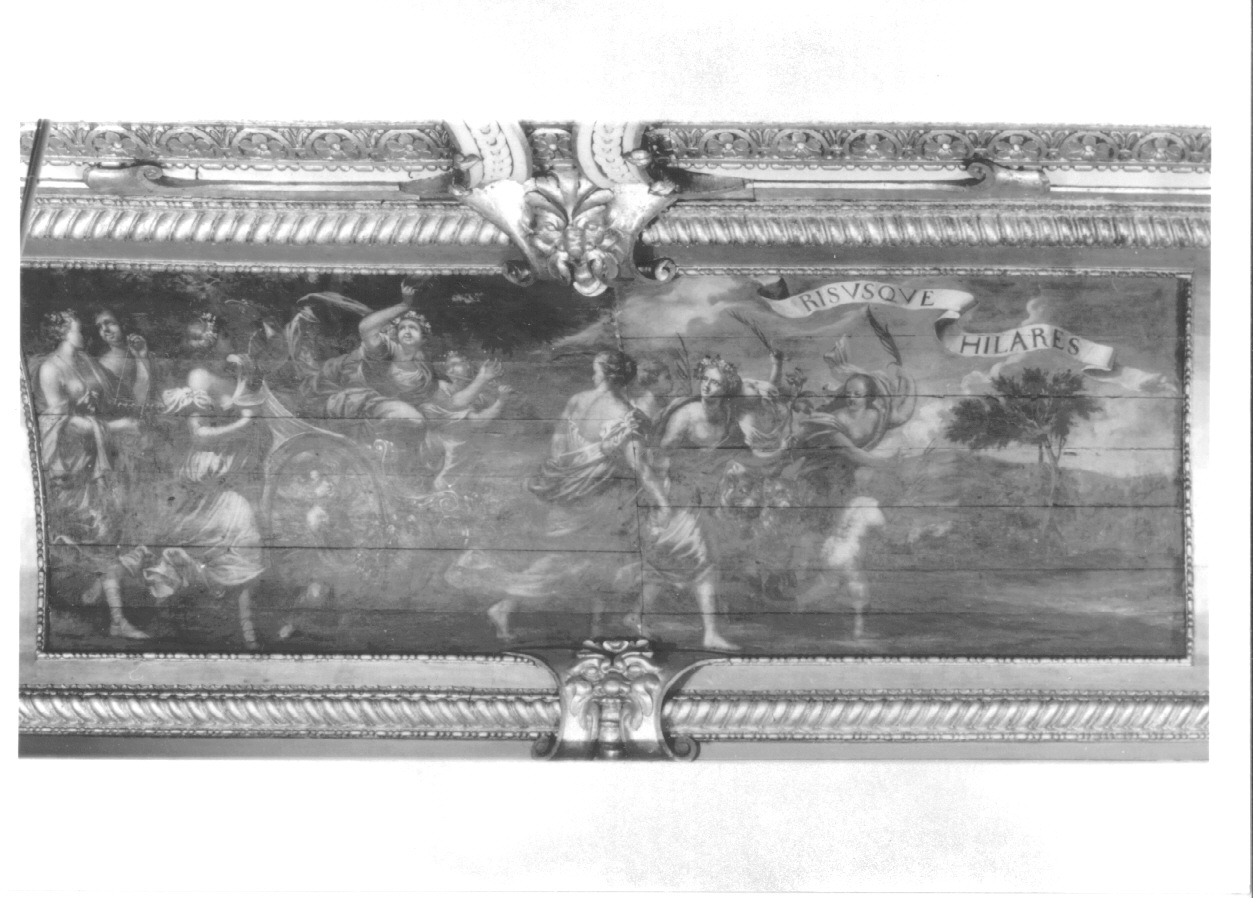 LE FESTE HILARIAE DELLE MATRONE ROMANE ANTICHE, allegoria (dipinto, elemento d'insieme) di Dameret Luca (terzo quarto sec. XVII)