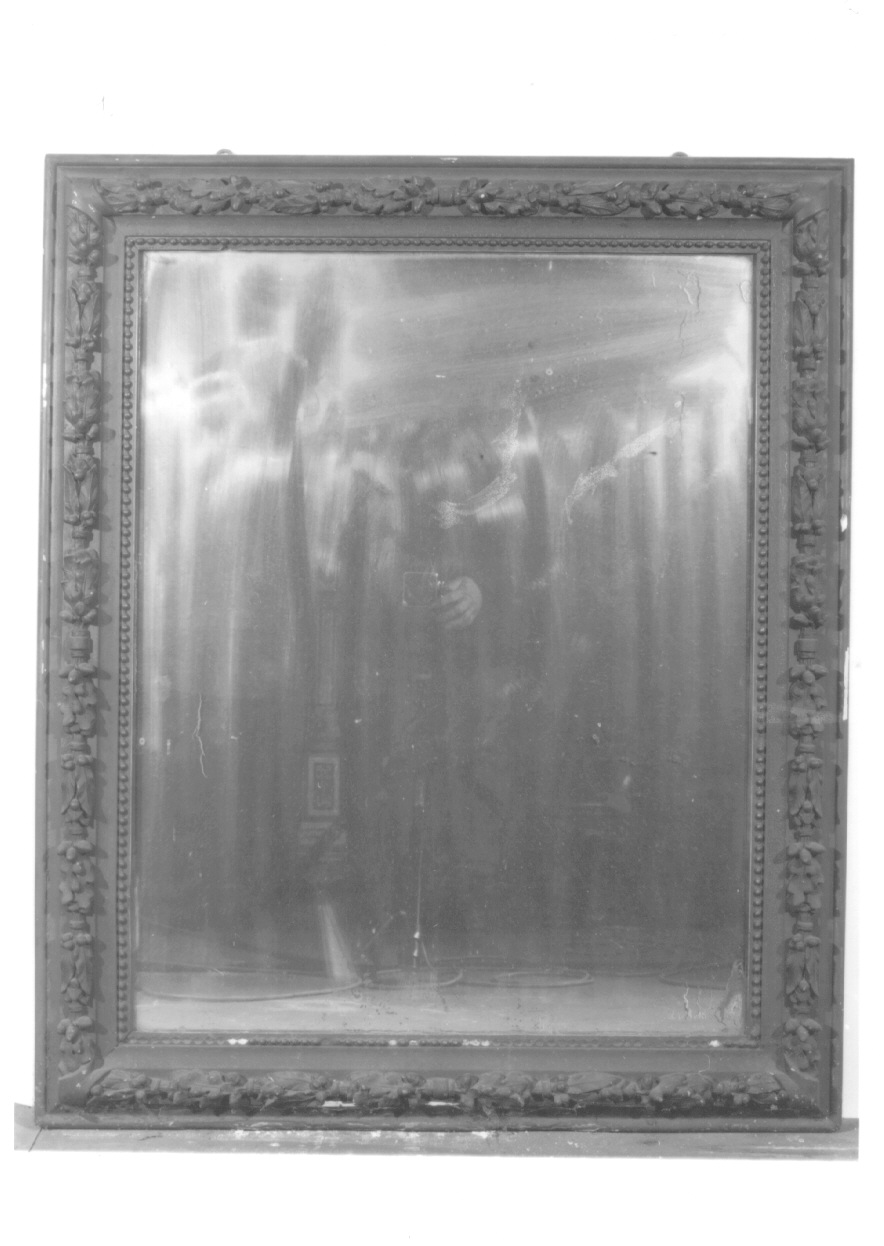 motivi decorativi vegetali (specchio, opera isolata) - ambito piemontese (terzo quarto sec. XIX)