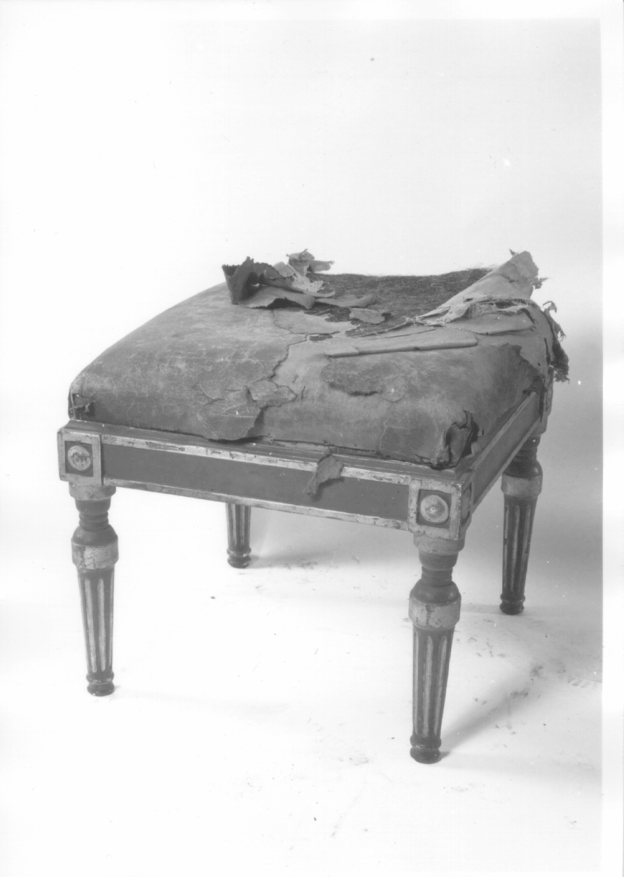 sgabello, serie - ambito piemontese (seconda metà sec. XVIII)