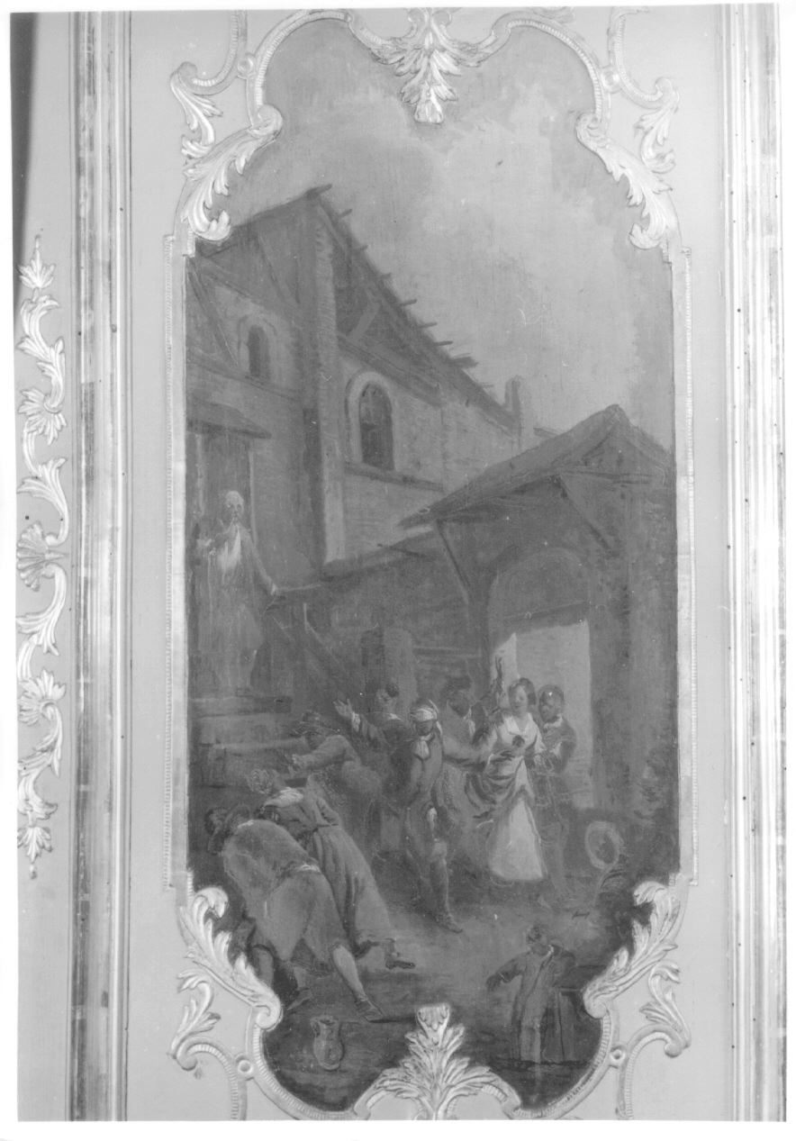 scena di genere (dipinto, elemento d'insieme) di Olivero Pietro Domenico (secondo quarto sec. XVIII)