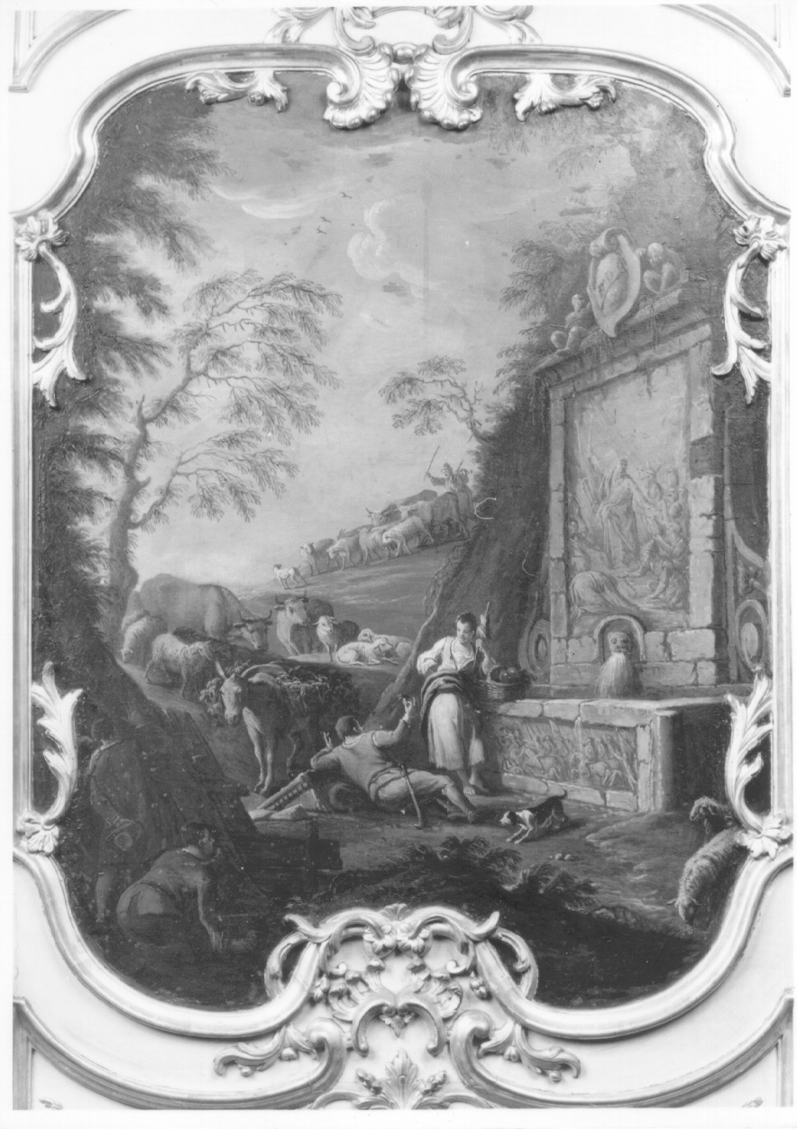 scena di genere (dipinto, elemento d'insieme) di Olivero Pietro Domenico (secondo quarto sec. XVIII)