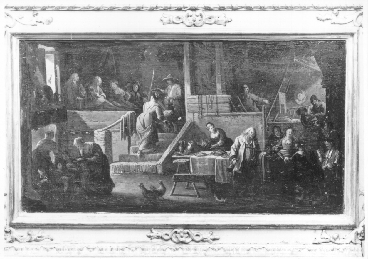 scena di genere (dipinto, elemento d'insieme) di Olivero Pietro Domenico (secondo quarto sec. XVIII)