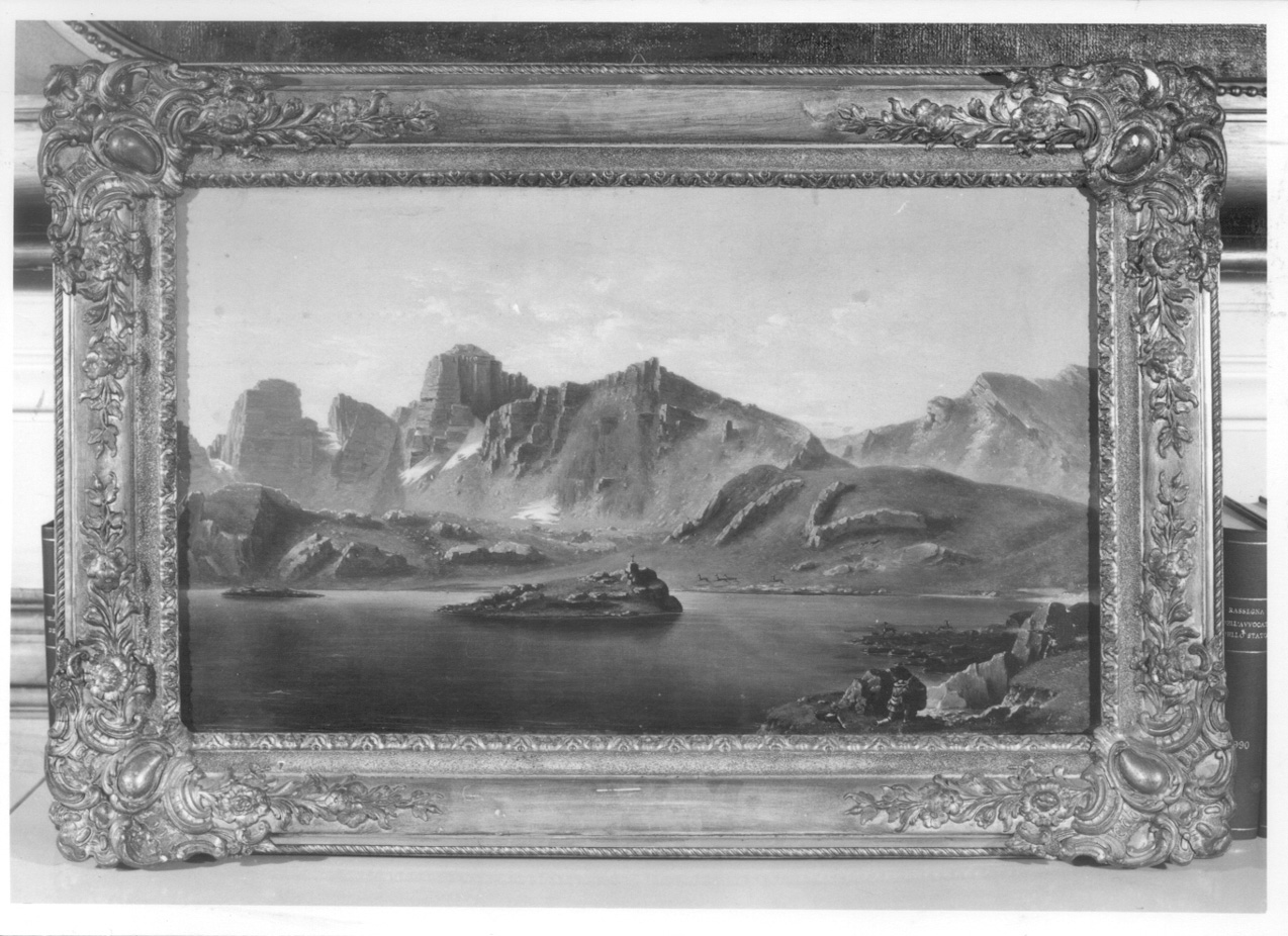 Le montagne dette Trois Tours, veduta delle Trois Tours (dipinto, opera isolata) di Guidoz Jules (metà sec. XIX)