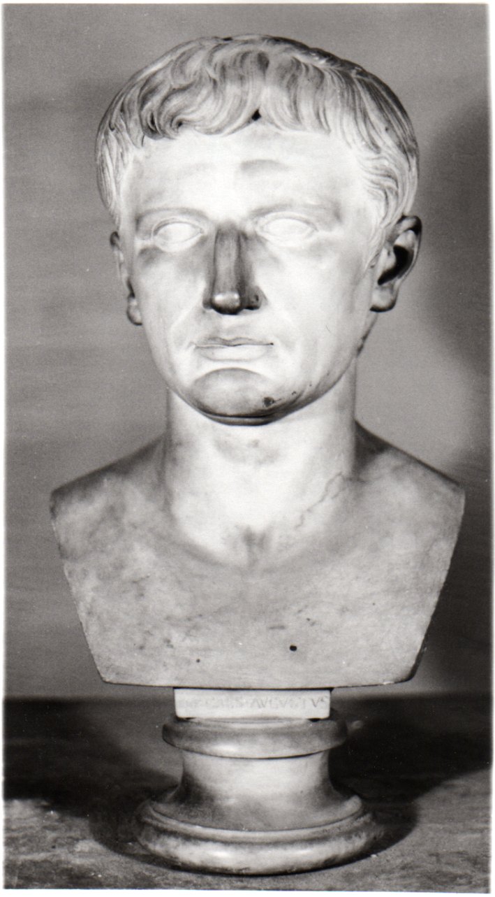 busto ritratto di Ottaviano Augusto (busto, opera isolata) di Bogliani Giuseppe (prima metà sec. XIX)