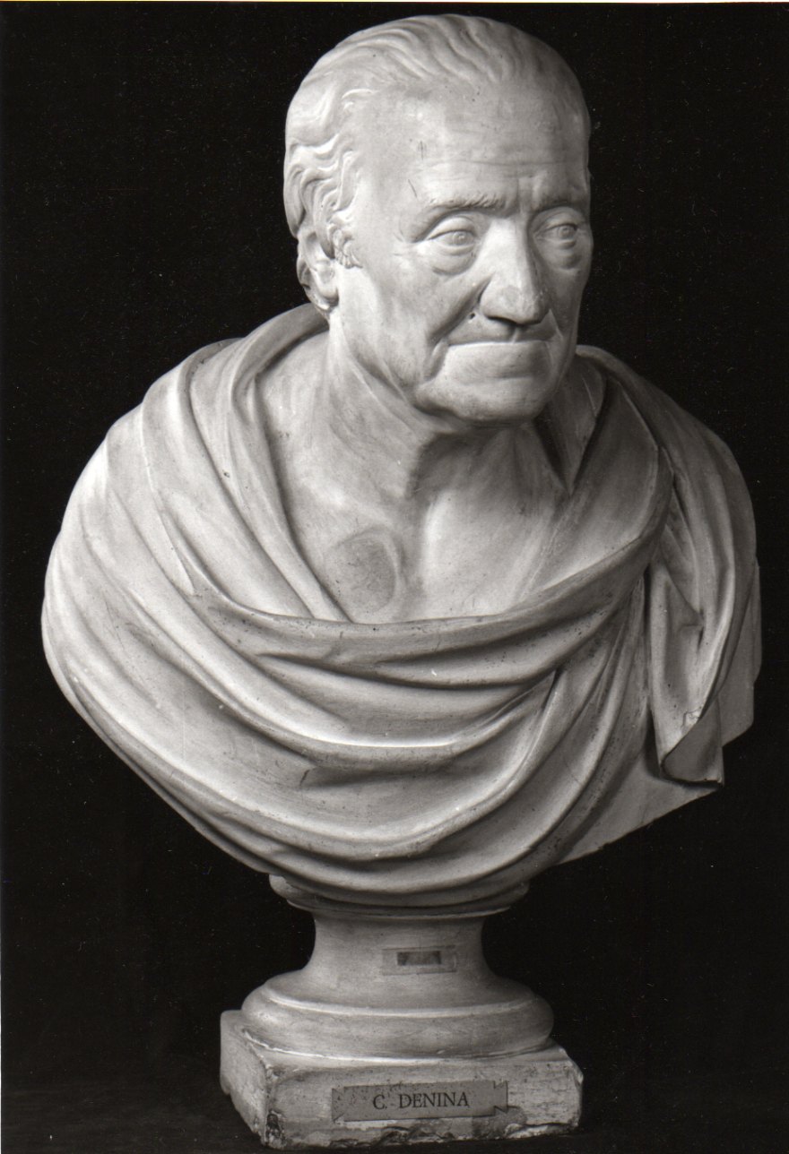 busto ritratto di Carlo Denina (busto, opera isolata) di Lavy Amedeo (sec. XIX)