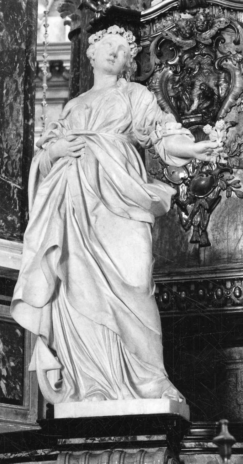 Speranza e Carità (scultura, insieme) di Gallo Francesco, Solari Bartolomeo (metà sec. XVIII)