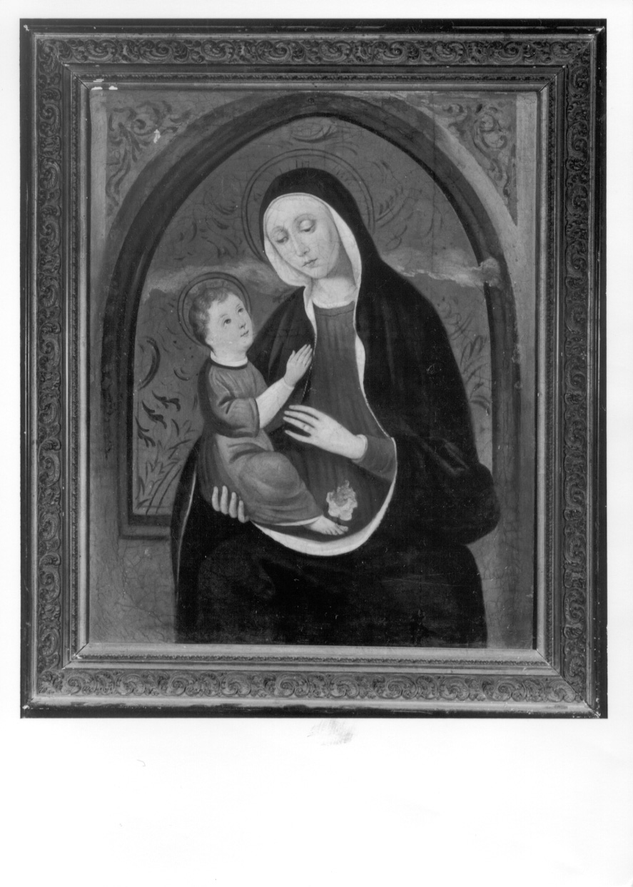 MADONNA DI VICO, MADONNA CON BAMBINO (dipinto, opera isolata) - ambito monregalese (seconda metà sec. XIX)