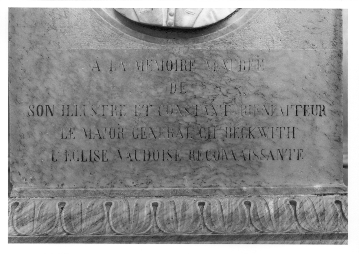 ritratto di Charles Beckwith (monumento funebre, opera isolata) di Bruneri Angelo - ambito piemontese (terzo quarto sec. XIX)