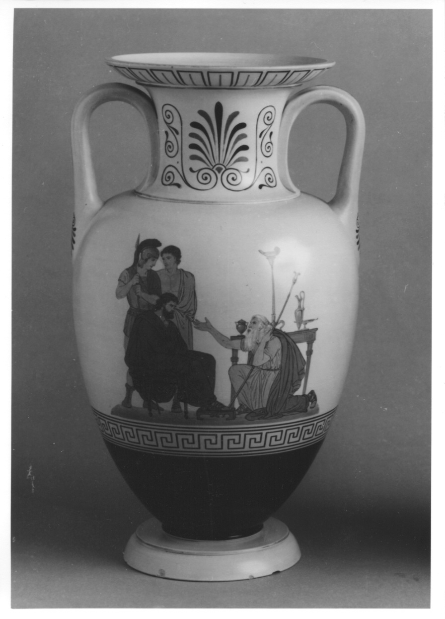 episodio storico (vaso, opera isolata) di Ipsen Manifattura (terzo quarto sec. XIX)