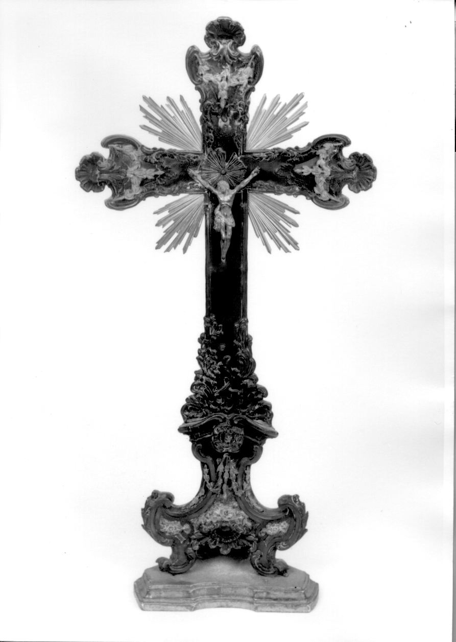 Cristo crocifisso dolente (croce d'altare, opera isolata) - ambito piemontese (terzo quarto sec. XVIII)