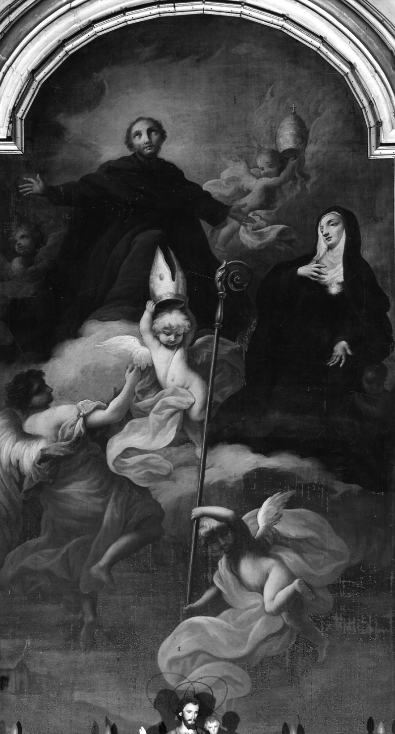San Filippo Benizi e Santa Giuliana Falconieri (dipinto, opera isolata) di Nepote Ignazio (seconda metà sec. XVIII)