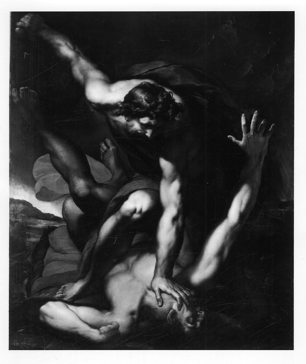 Caino uccide Abele (dipinto, opera isolata) di Procaccini Giulio Cesare (primo quarto sec. XVII)