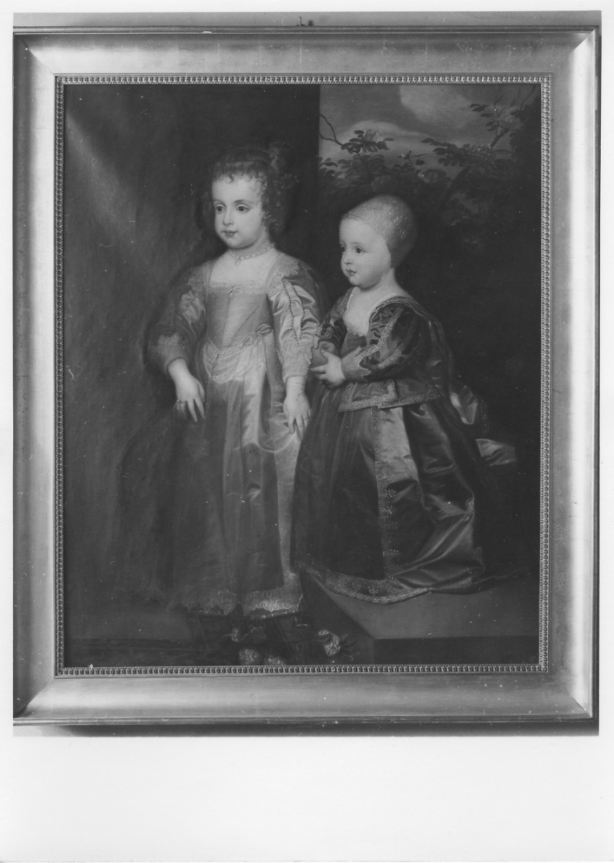 ritratto dei figli di Carlo I d'Inghilterra (dipinto, opera isolata) di Nesti Carolina (metà sec. XIX)