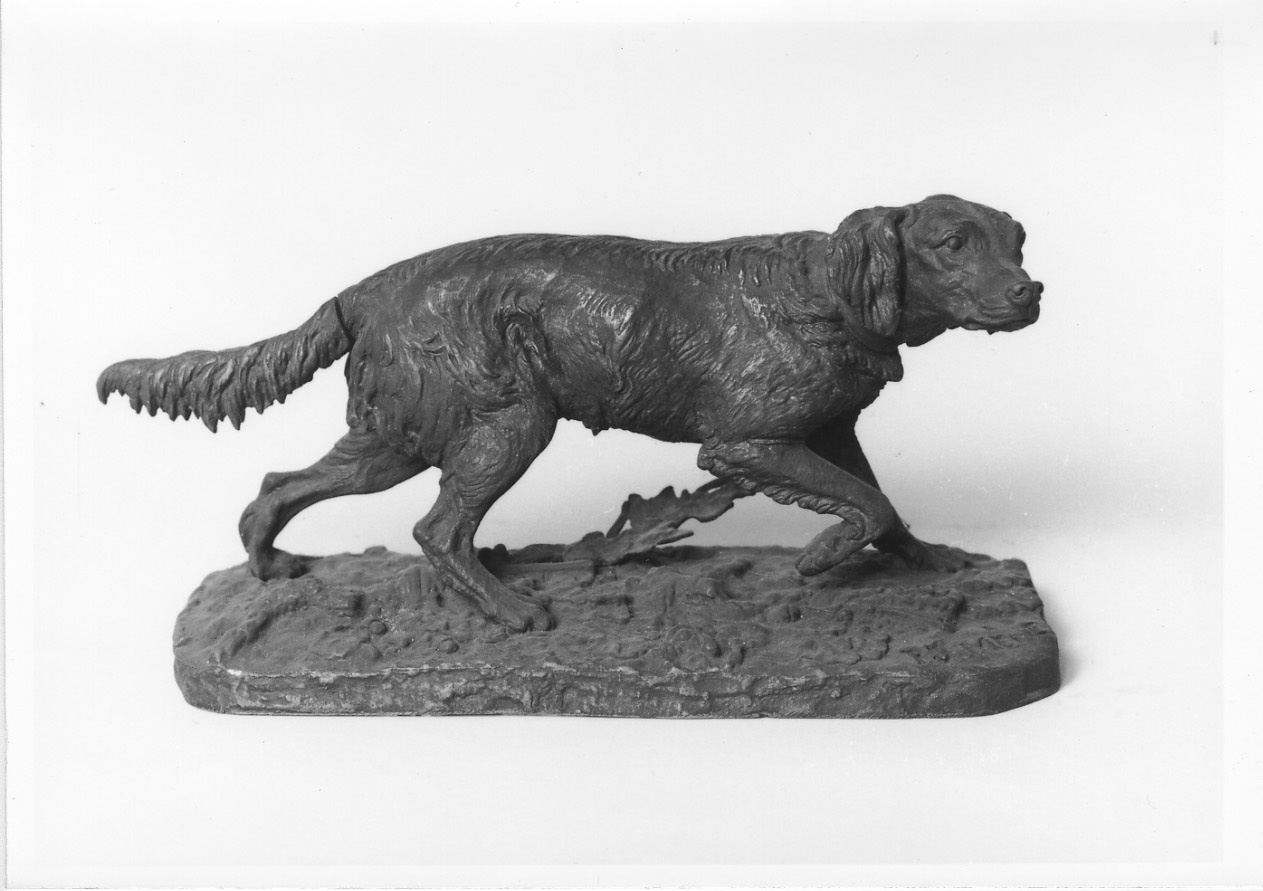 cane da caccia (scultura, opera isolata) di Mène Pierre Jules (metà sec. XIX)