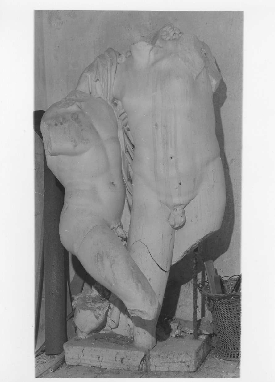 Gruppo di bacco, figure maschili (statua, opera isolata) - ambito piemontese (secondo quarto sec. XIX)