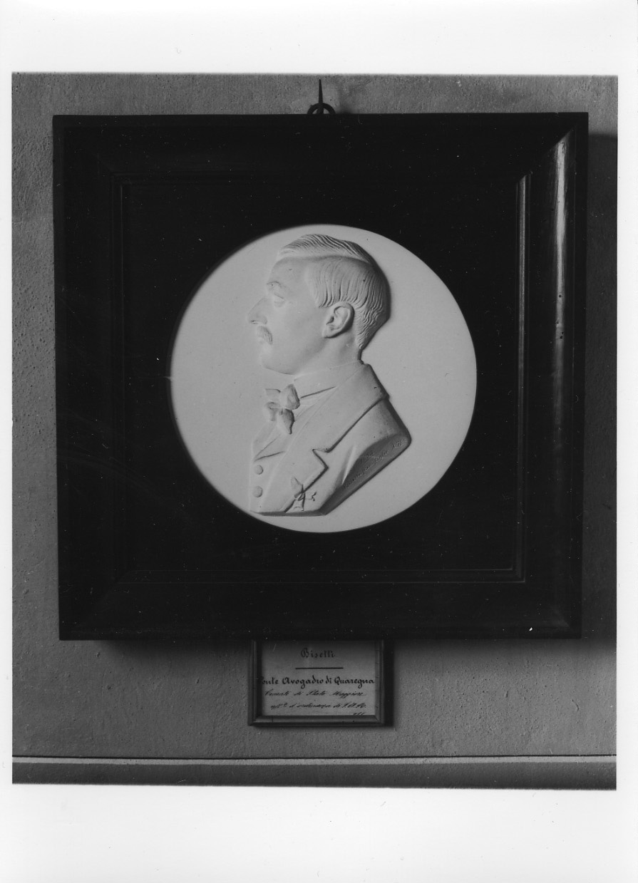 ritratto del conte Luigi Avogadro di Quaregna (rilievo, opera isolata) di Bisetti Antonio (metà sec. XIX)
