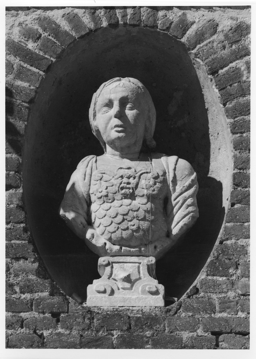 busto maschile con corazza (busto, opera isolata) - ambito piemontese (ultimo quarto sec. XVII)