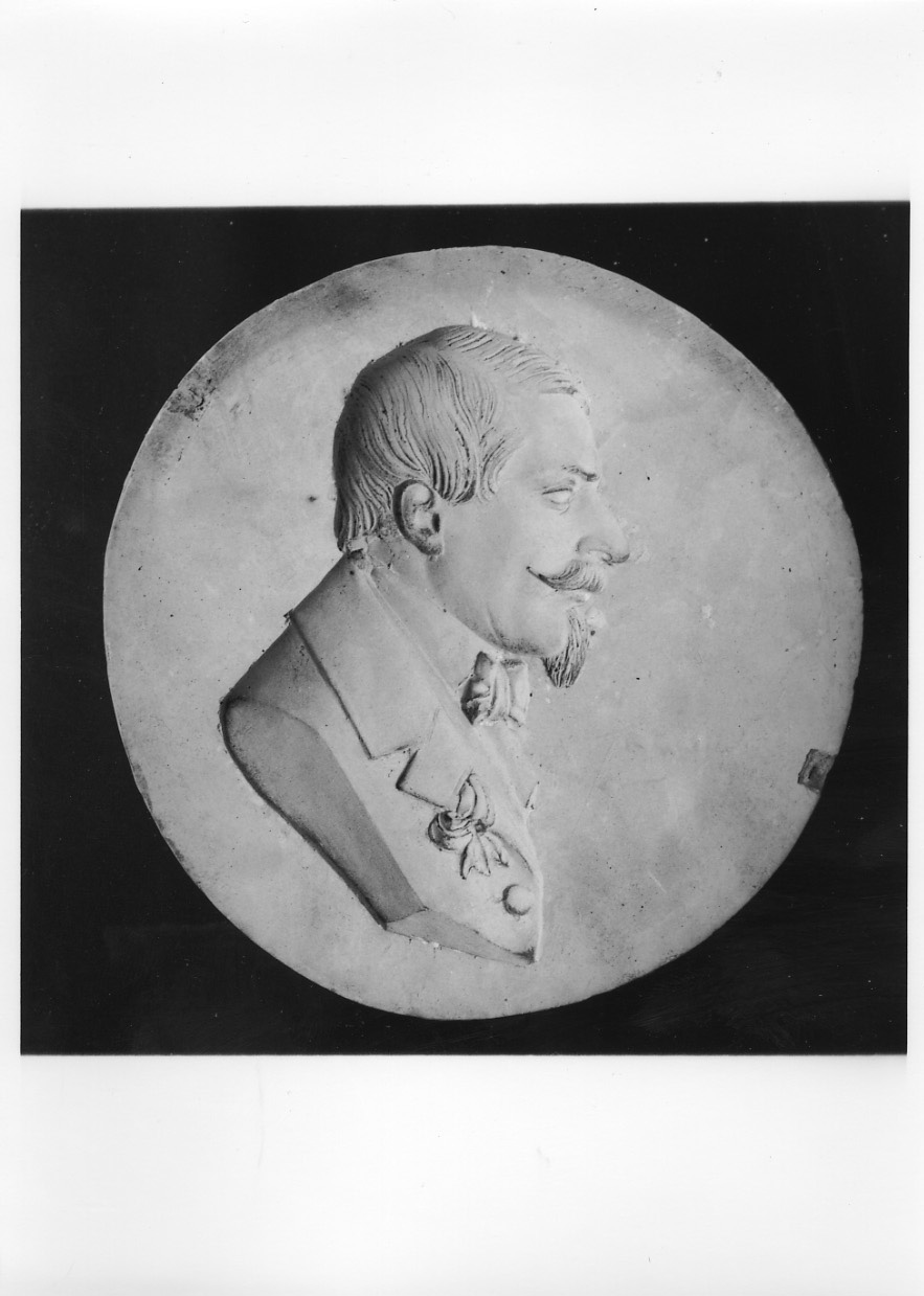 ritratto del marchese Cesare Pallavicini (calco di scultura, opera isolata) di Bisetti Antonio (metà sec. XIX)