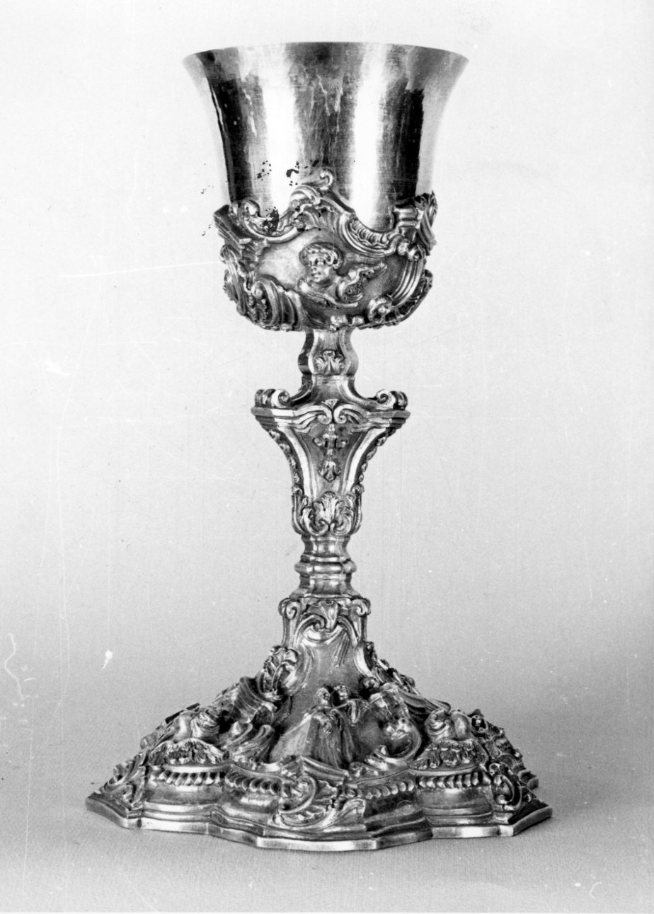 calice, opera isolata - bottega milanese (secondo quarto sec. XVIII)