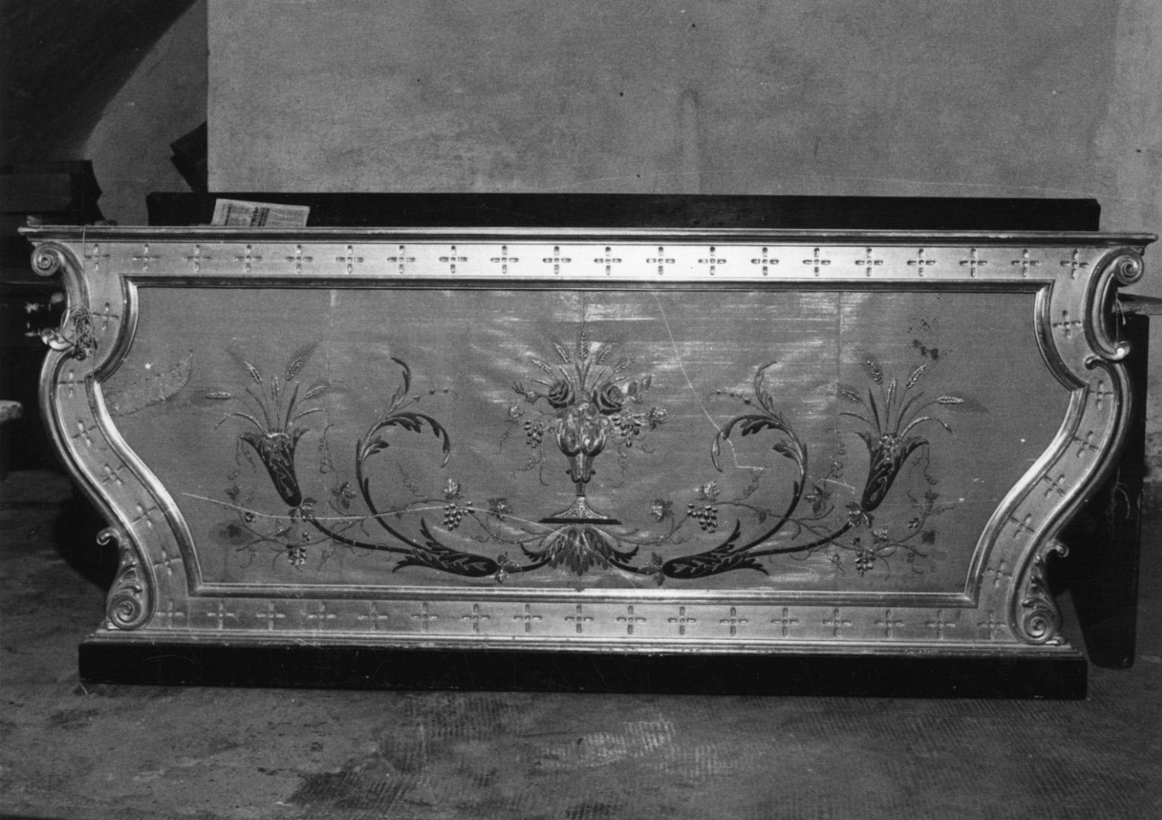 paliotto, opera isolata - manifattura piemontese, bottega piemontese (fine sec. XIX)