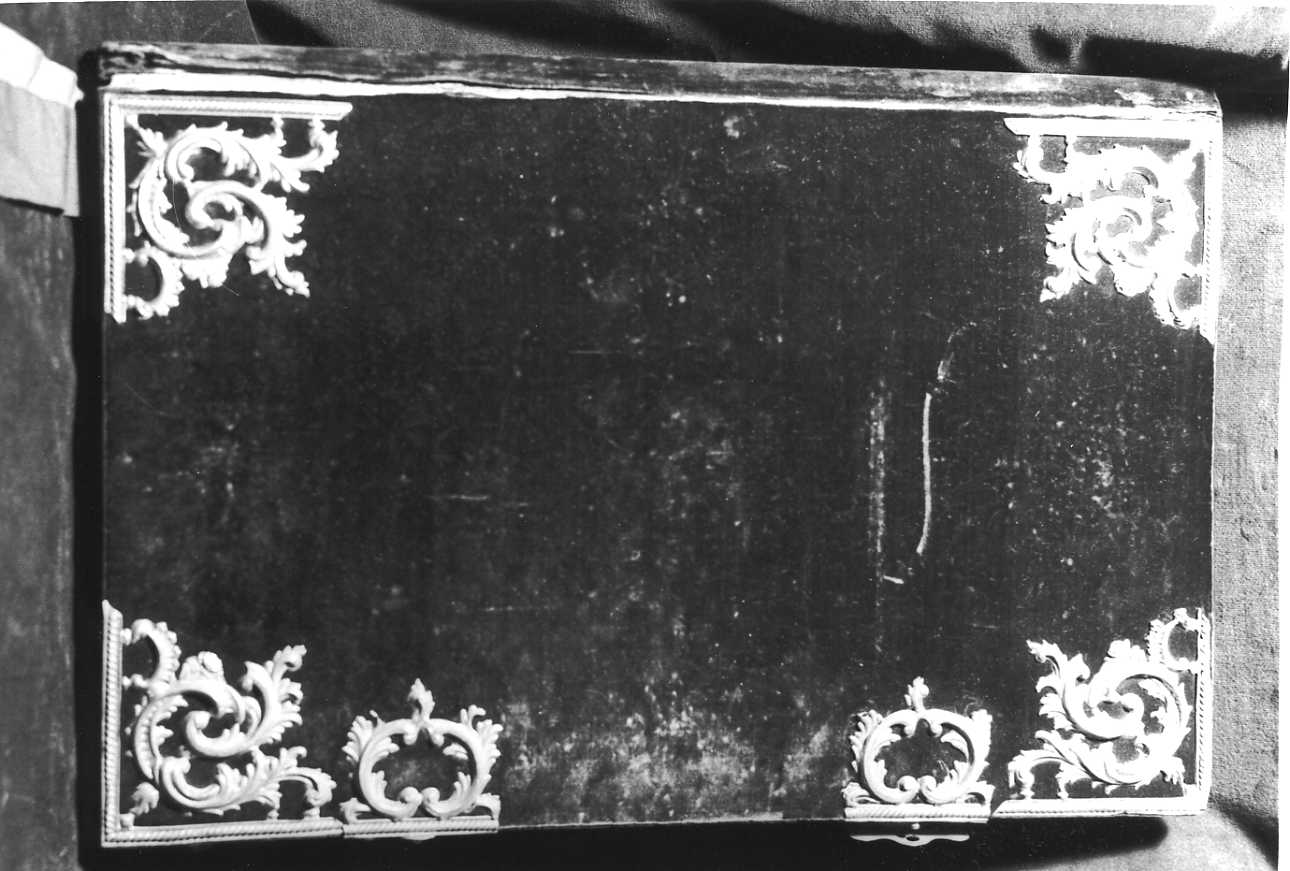 coperta di libro liturgico, opera isolata - bottega romana (ultimo quarto sec. XIX)