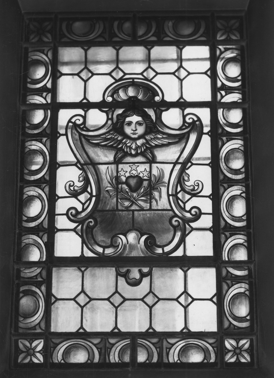 vetrata, coppia - bottega olandese (secondo quarto sec. XX)