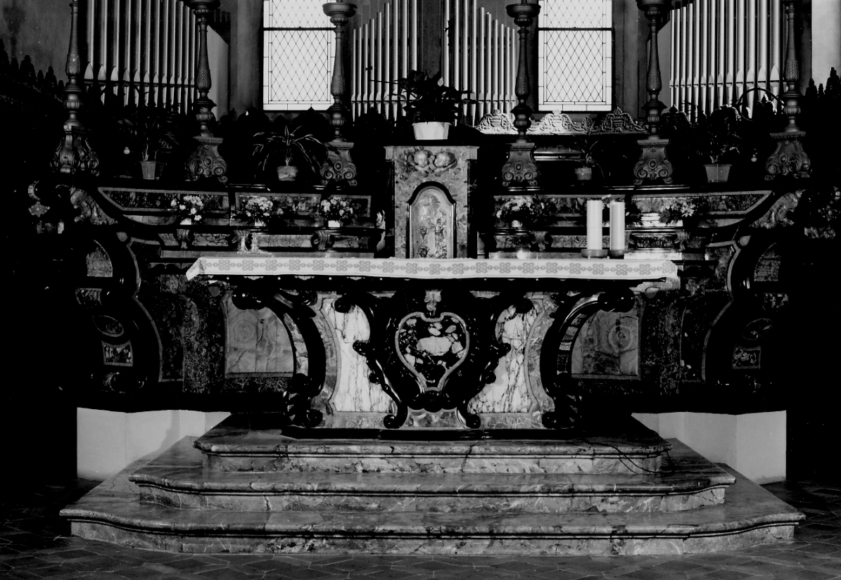 altare maggiore, opera isolata - bottega piemontese (sec. XVIII)
