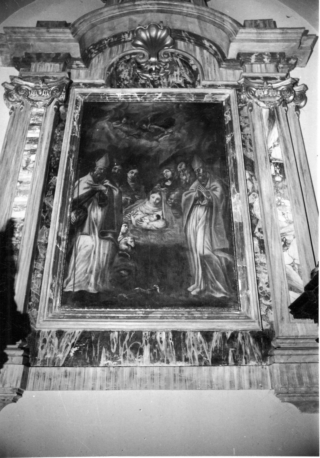 Madonna con Bambino e Santi (dipinto, opera isolata) - ambito lombardo (sec. XVII)