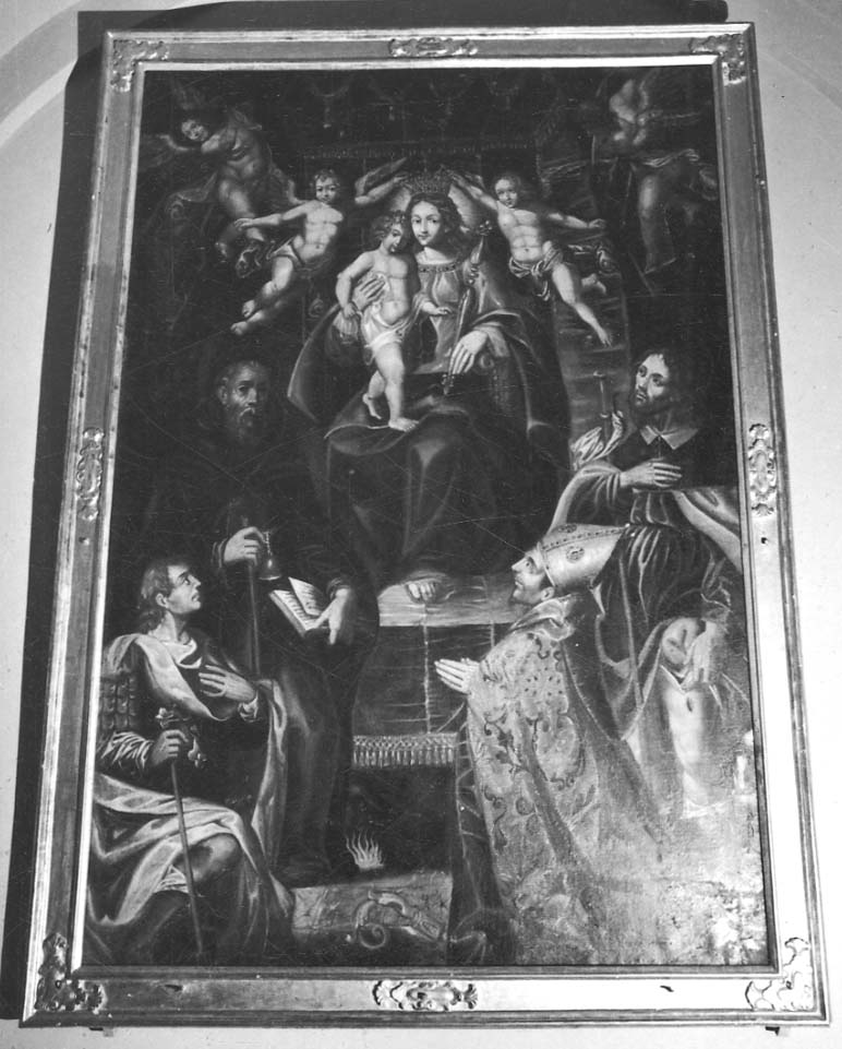 Apparizione della Madonna Immacolata a San Vittore (dipinto, opera isolata) - ambito piemontese (sec. XVII)