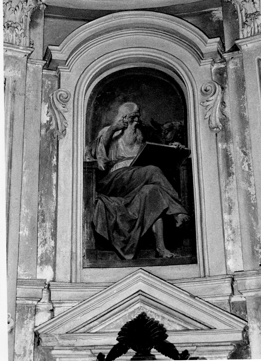 San Luca Evangelista (dipinto, elemento d'insieme) di Morgari Giuseppe (sec. XVIII)